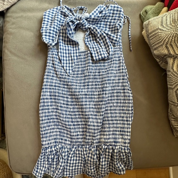 Mable Eleanor Plaid Print Dress - Size M - Picture 4 of 13